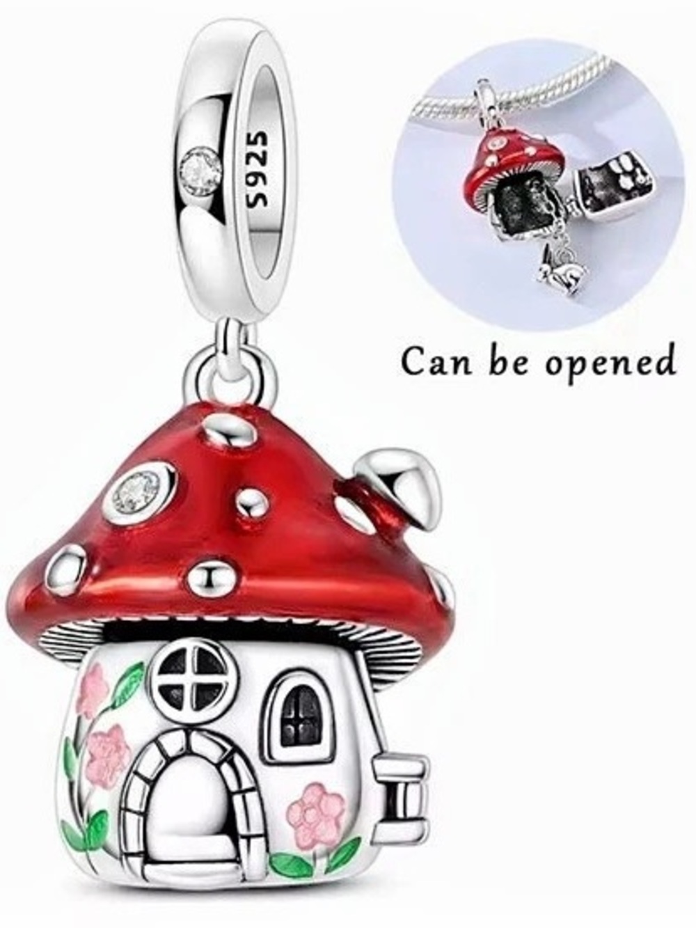 New Pandora Mushroom Cottage Charm